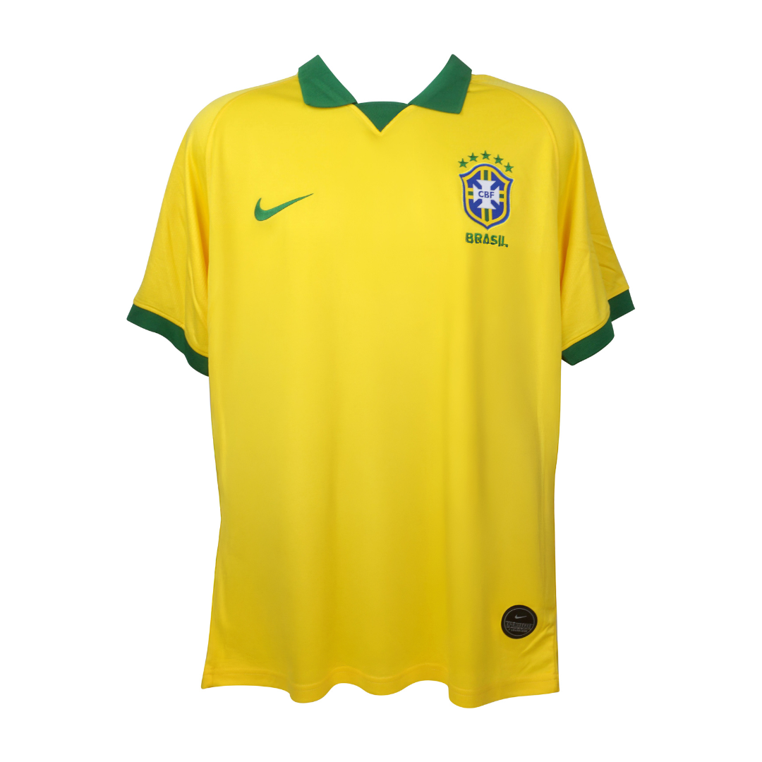 Neymar Jr Signed Brazil FC Home Soccer Jersey #10 with Beckett COA